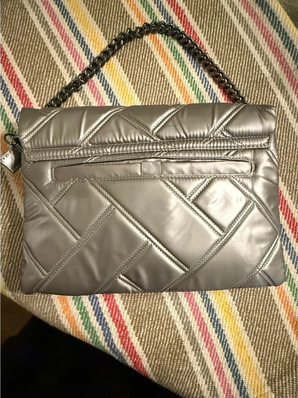 Lug Huddle Metallic Pearl Shoulder Bag